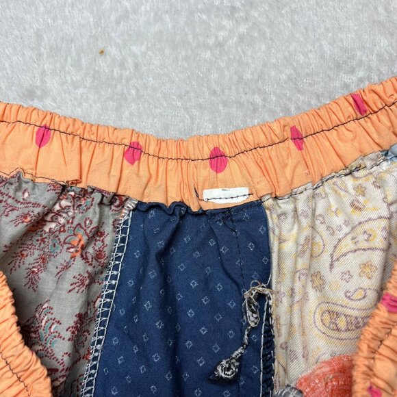Womens Patchwork Wide leg Pants Size Small (6) One of a Kind Boho, Hippy Artsy - Picture 3 of 8